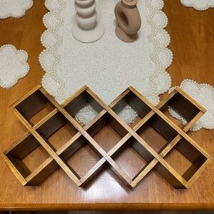 Cost Plus World Market Brown Wooden Wine Rack